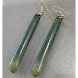New Zealand Pounamu Roimata (Drop) Earrings 65mm
