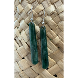 NZ Pounamu Roimata (Drop) Earrings 55mm