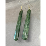 NZ Pounamu Roimata (Drop) Earrings 55mm