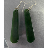 NZ Pounamu Roimata (Drop) Earrings 48mm