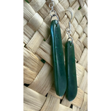 NZ Pounamu Roimata (Drop) Earrings 48mm