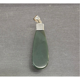 NZ Pounamu Roimata (Drop) Sterling Silver Pendant