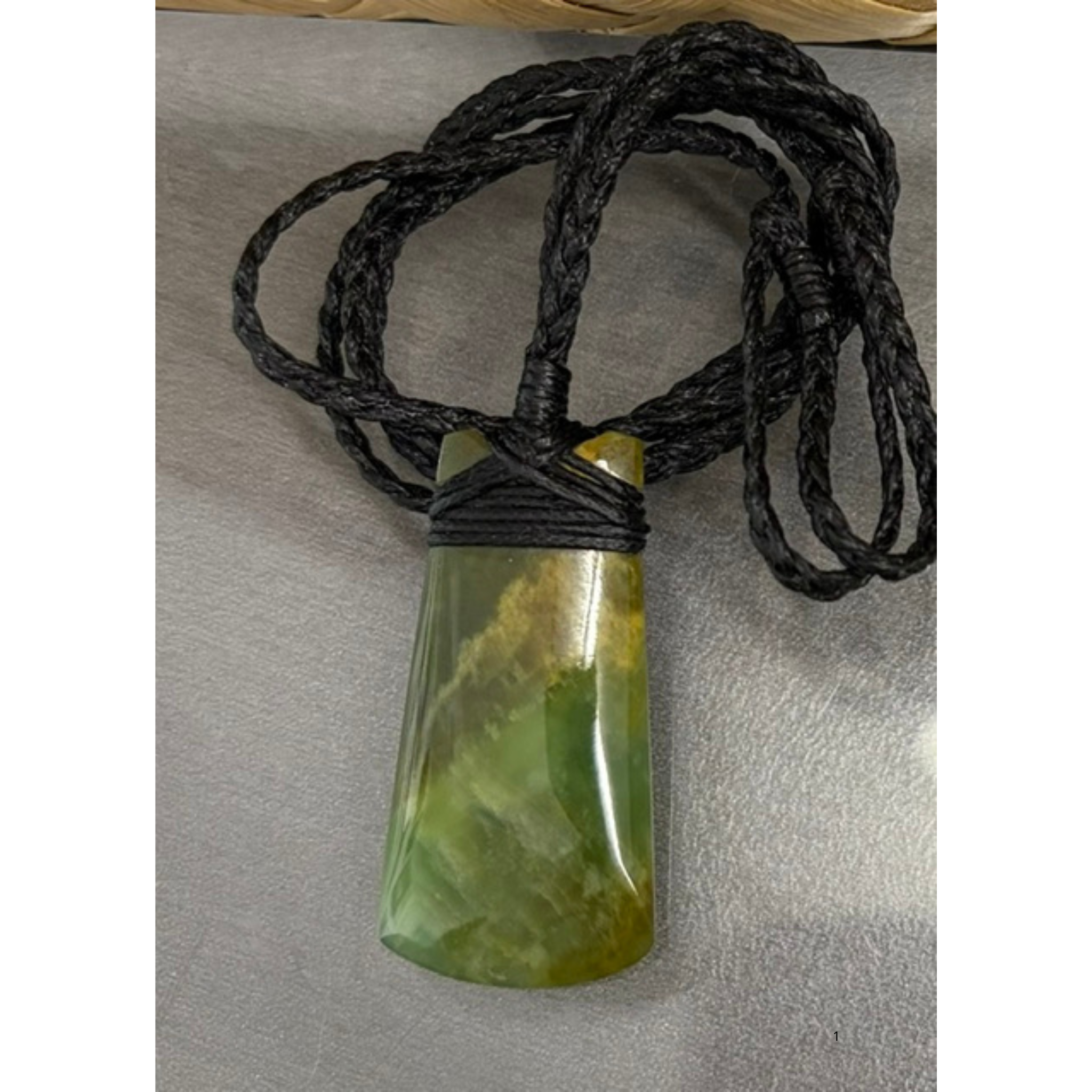 New Zealand Pounamu Toki (Adze) Necklace