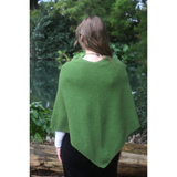 Lothlorian Possum Merino Plain Poncho - Fern Green