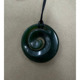 New Zealand Pounamu Koru (Spiral) Necklace