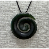 New Zealand Pounamu Koru (Spiral) Necklace