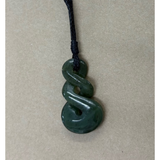 New Zealand Pounamu Pikorua (Triple Twist) Necklace