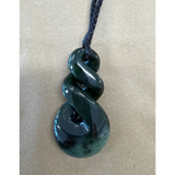New Zealand Pounamu (Greenstone) Pikorua (Triple Twist) Pendant