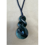 New Zealand Pounamu (Greenstone) Pikorua (Triple Twist) Pendant