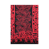 Sarong Kowhaiwhai design on Red & Black