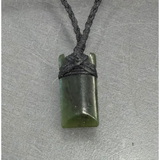 New Zealand Pounamu Bound Toki (Adze) Necklace