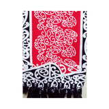 Sarong Kowhaiwhai design on Red, White & Black