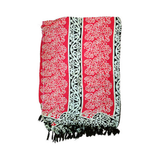 Sarong Kowhaiwhai design on Red / Black / Beige