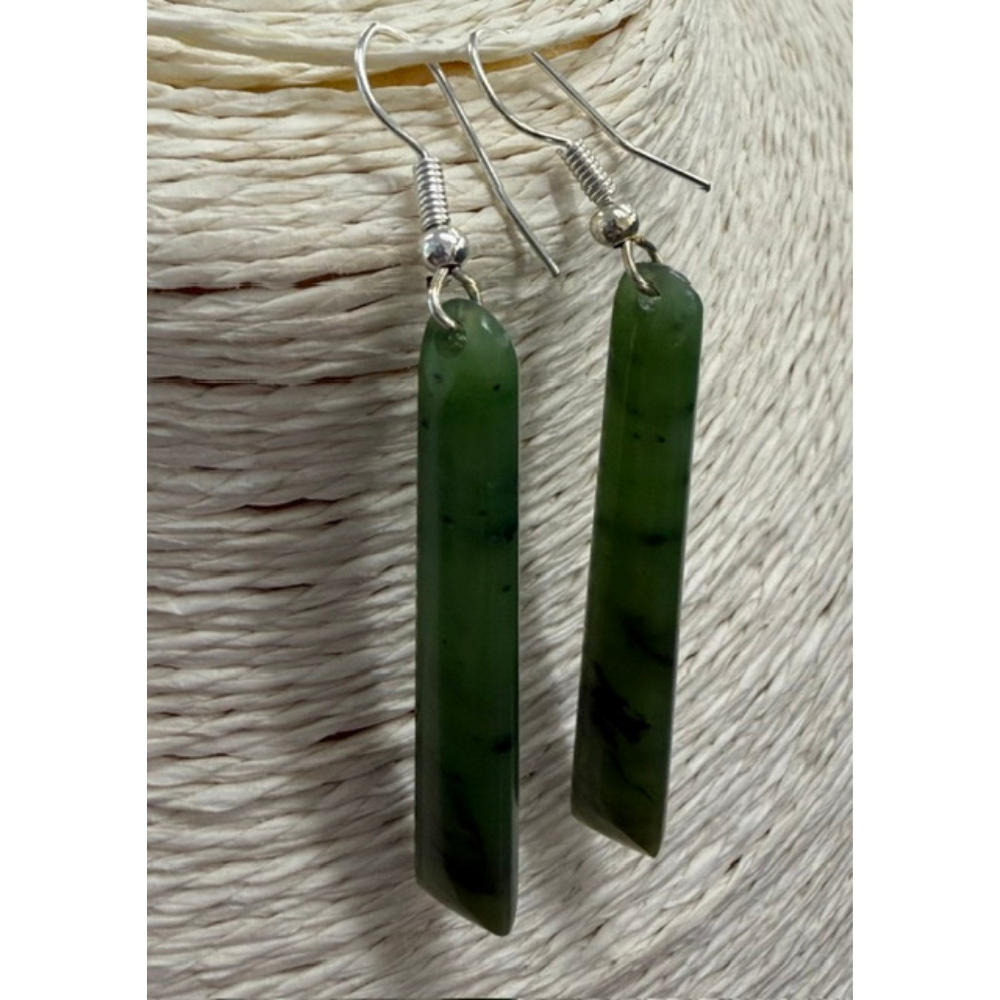New Zealand Pounamu Roimata (Drop) Earrings