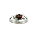 Garnet 5x7mm oval faceted Ring