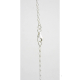 Sterling Silver Oval Belcher Chain (Fine - 50cm)
