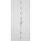 Sterling Silver Oval Belcher Chain - 60cm
