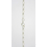 Sterling Silver Oval Belcher Chain - 55cm