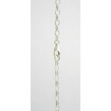 Sterling Silver Oval Belcher Chain - 45cm