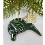 Michelle Bow Large Kōwhaiwhai Koru Ceramic Kiwi