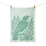 Woodcut Tui Tea Towel