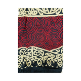 Sarong Spiral/Koru design on Red / Beige