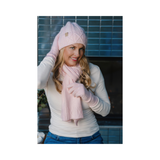 Patterned Cashmere and Wool Blend Beanie