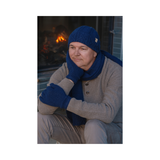 Patterned Cashmere and Wool Blend Beanie