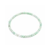 Faceted Chrysophase Bracelet on Elastic