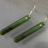 New Zealand Pounamu Roimata (Drop) Earrings 35mm