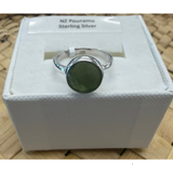New Zealand Pounamu Ring set in Sterling Silver
