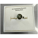 New Zealand Pounamu Ring in Sterling Silver