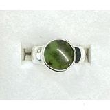 New Zealand Pounamu Ring in Sterling Silver