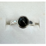 New Zealand Pounamu Ring in Sterling Silver