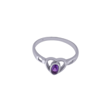 Amethyst Heart Ring