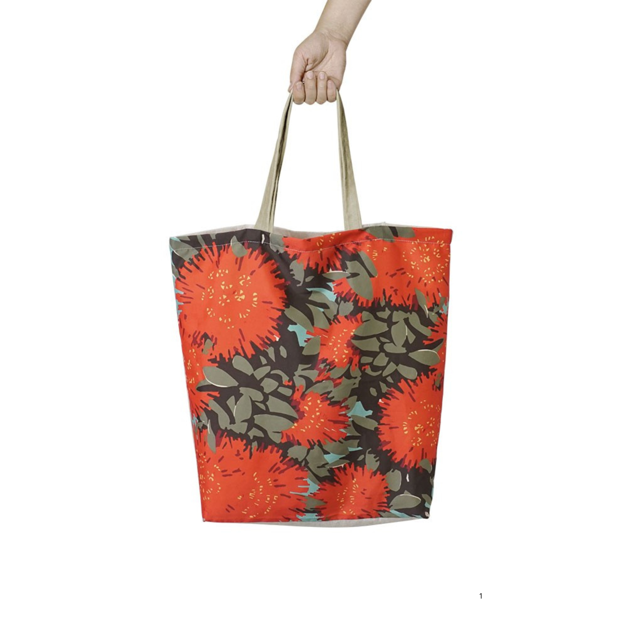 Vintage Pohutukawa Shopping Bag