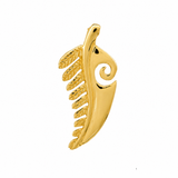 Koru Fern Pendant - Gold Plated on Brass