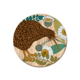 Coaster - Screen Print Ngutu Roa Kiwi