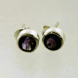 Amethyst Faceted 5mm Stud Earring