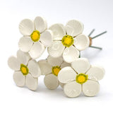 Michelle Bow Ceramic Flowers