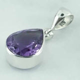 Amethyst Faceted 18x13mm Teardrop Pendant