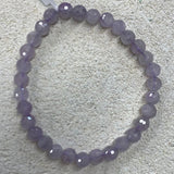 Lavender Amethyst Bead Bracelet
