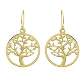 Tree of Life Earring Gold Plated