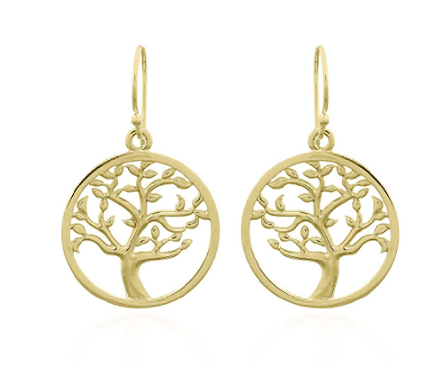 Tree of Life Earring Gold Plated
