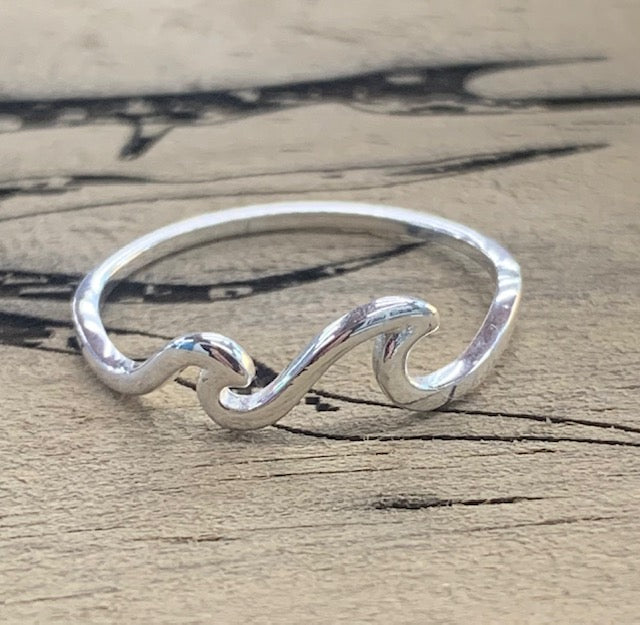 Sterling Silver Double Wave Ring
