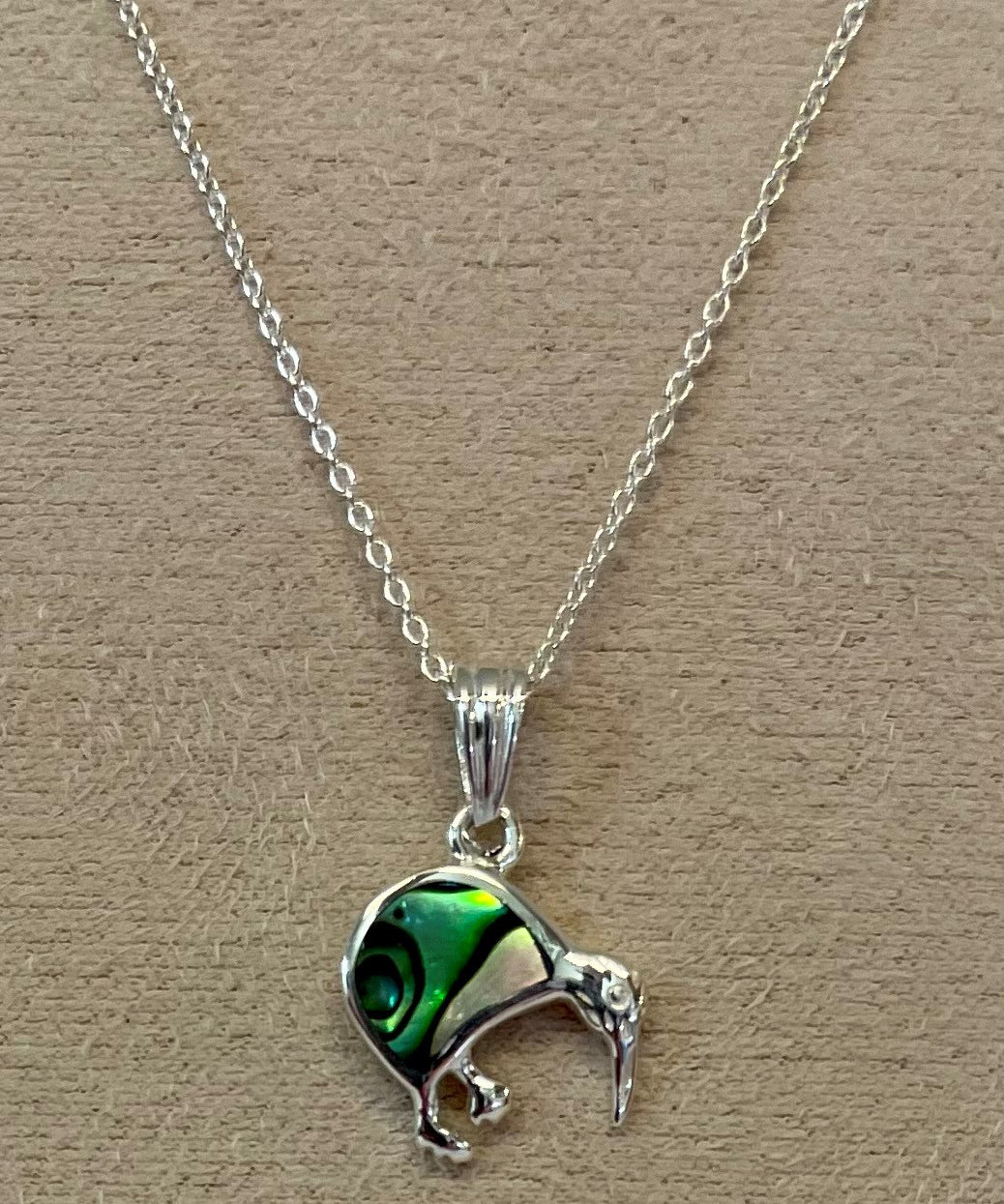 Pāua Pendant Kiwi Sterling Silver