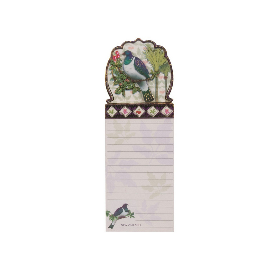 Notepad wood pigeon with gold