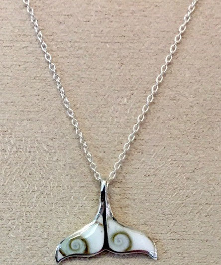 Cats Eye Pendant Whale Tail