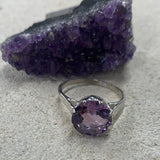 Amethyst round 11x11mm Ring