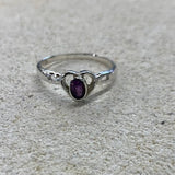 Amethyst Heart Ring